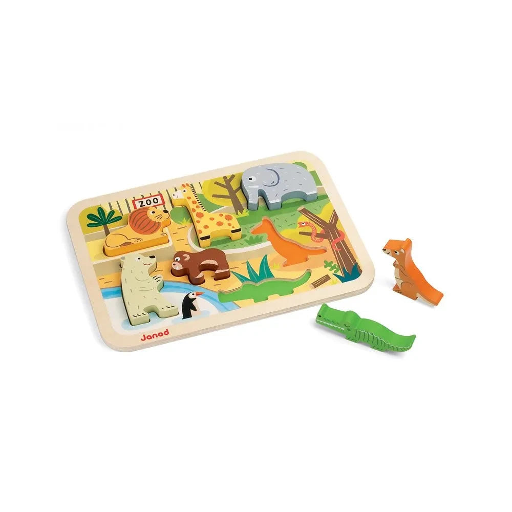 Janod - Thick Animal Safari Puzzle