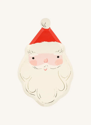 Meri Meri - Santa Claus cutout plates - set of 8