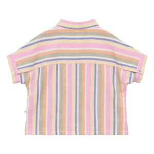 Arsène et Les Pipelettes - Pink Striped Shirt | Pink