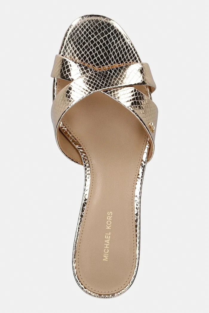 MICHAEL Michael Kors Cassidy Kitten Sandal Deri Terlik