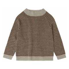 FUB - Merino Yün Balık Sırtı Kazak | Heather bej