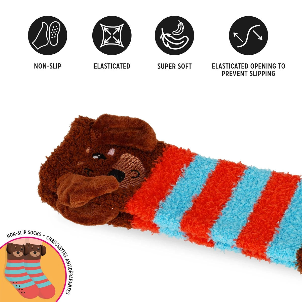 Legami - Non-Slip Dachshund Kids Socks - A Perfect Match!