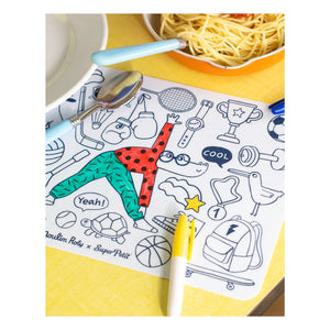 Superpetit - Mini Painting Set The Loufoques 4 Colored Pencils - SuperPetit x Moulin Roty