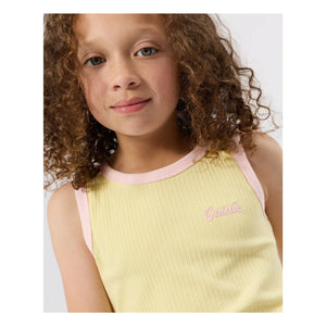 Goldie + Ace - Contrast Ribbed Tank Top | Yellow