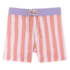 My First Cantê - Luca Striped Swimsuit Shorts | Pink