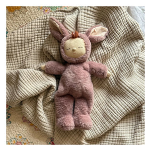 Olli Ella - Cozy Dinkum Bunny Toy | Mauve
