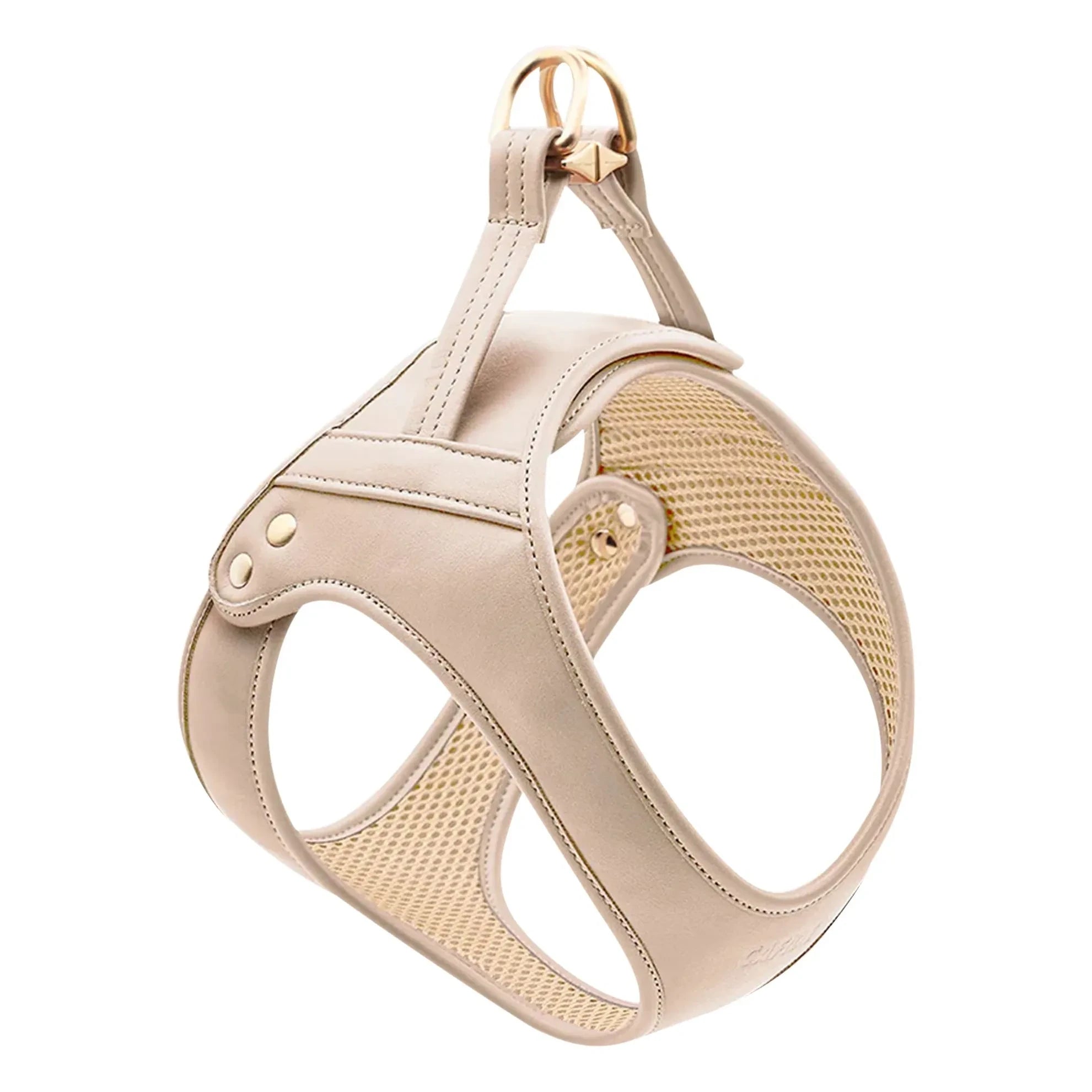 Cafide - Vegan Leather Dog Collar | Beige