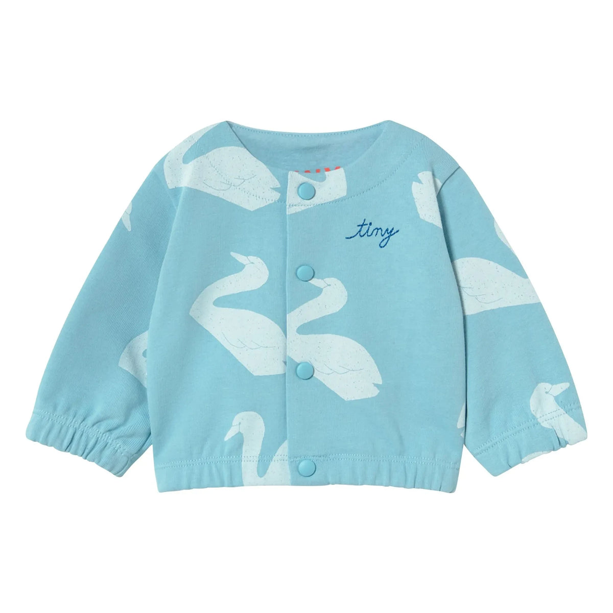 Tinycottons - Organic Cotton Swan Jacket | Light Blue