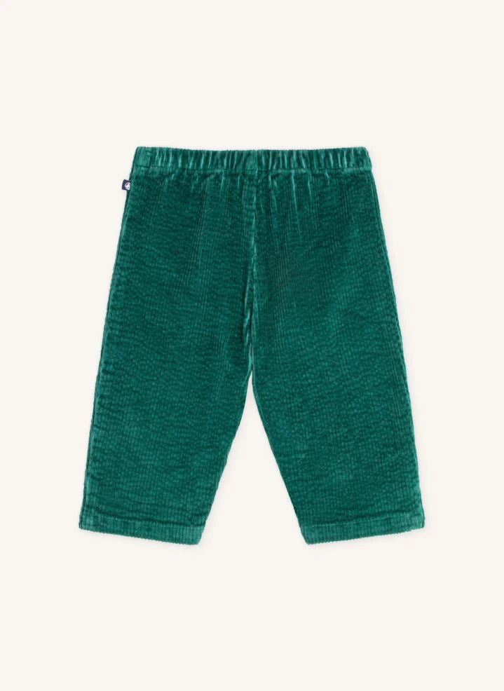 Petit Bateau - Organik Pamuk Kadife Pantolon | Yeşil