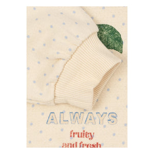 Konges Sløjd - Organic Cotton Loupy Dot Sweatshirt | Ivory