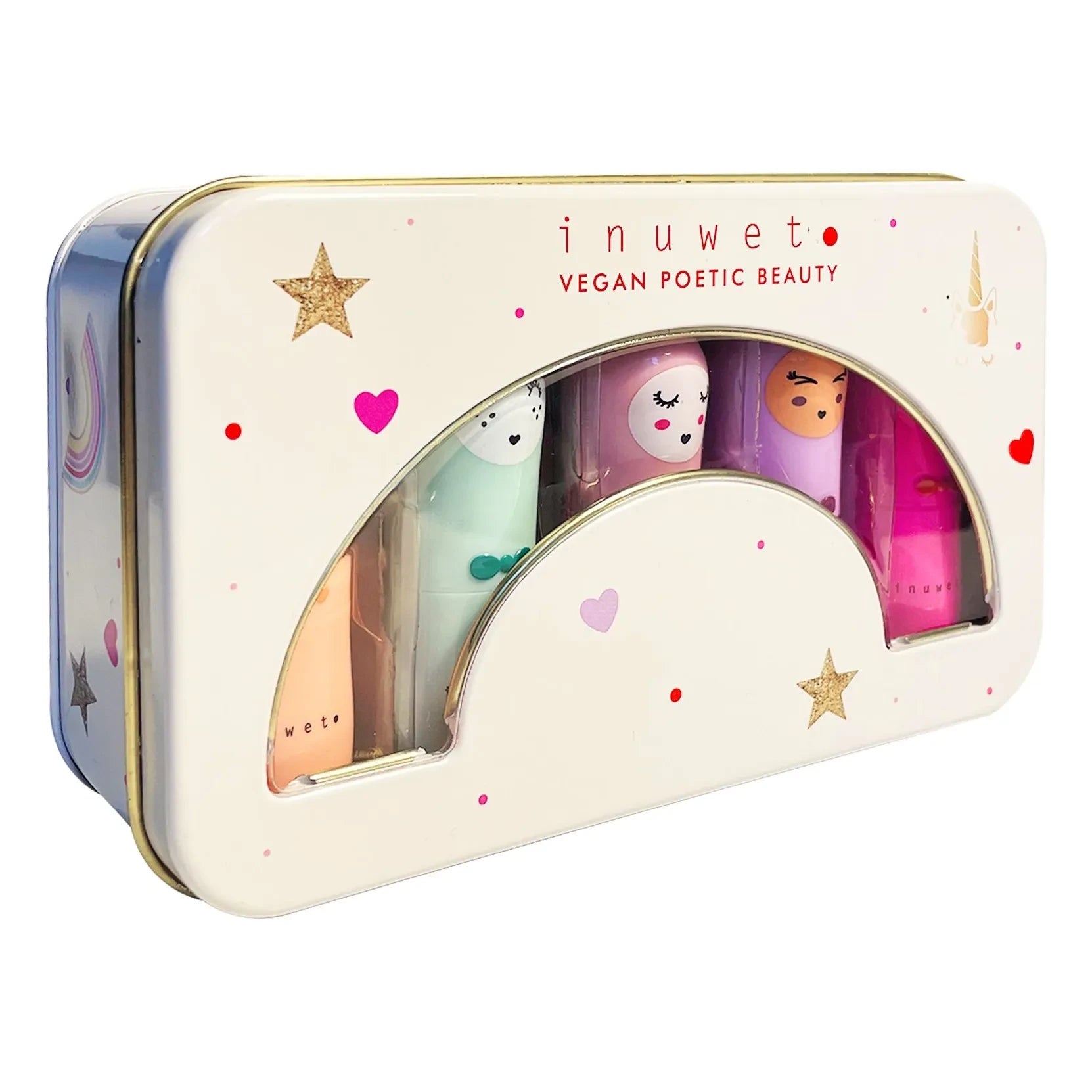 Inuwet - Metal Rainbow Deluxe Lip Balm - 5-Piece Set