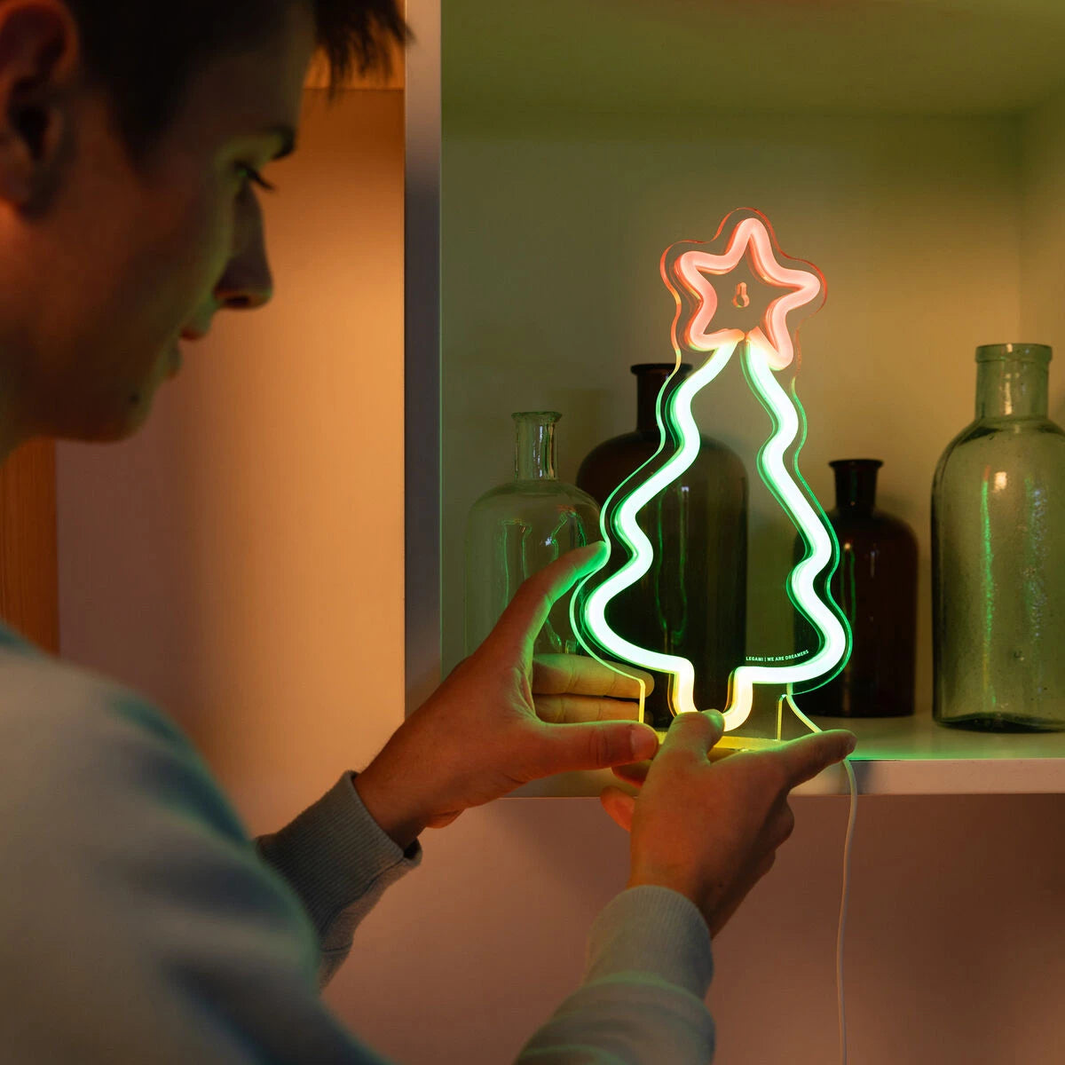 Legami - Neon-Effect LED Lamp - Christmas Tree - It's a Sign