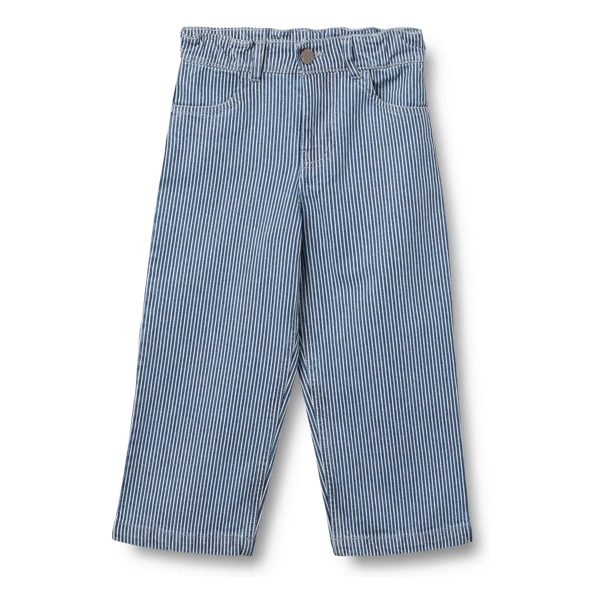 Wheat - Felix Striped Organic Cotton Jeans | Blue