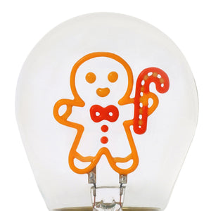 Legami - Gingerbread Noel Light Bulb Table Lamp - Bulb Fiction