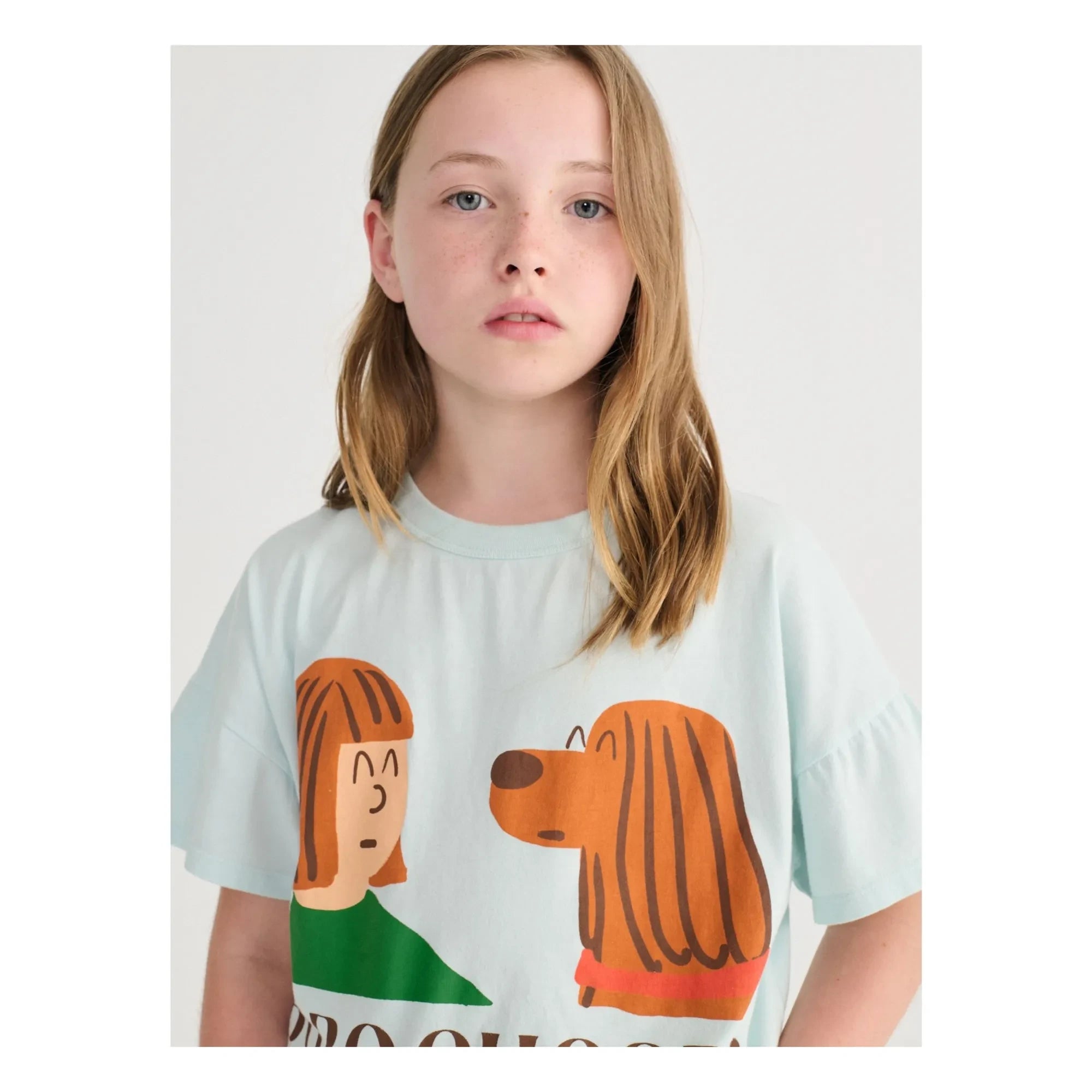Bobo Choses - Friends T-shirt Organik pamuk | Açık mavi