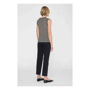 Anine Bing - Lowen Striped Tank Top | Black