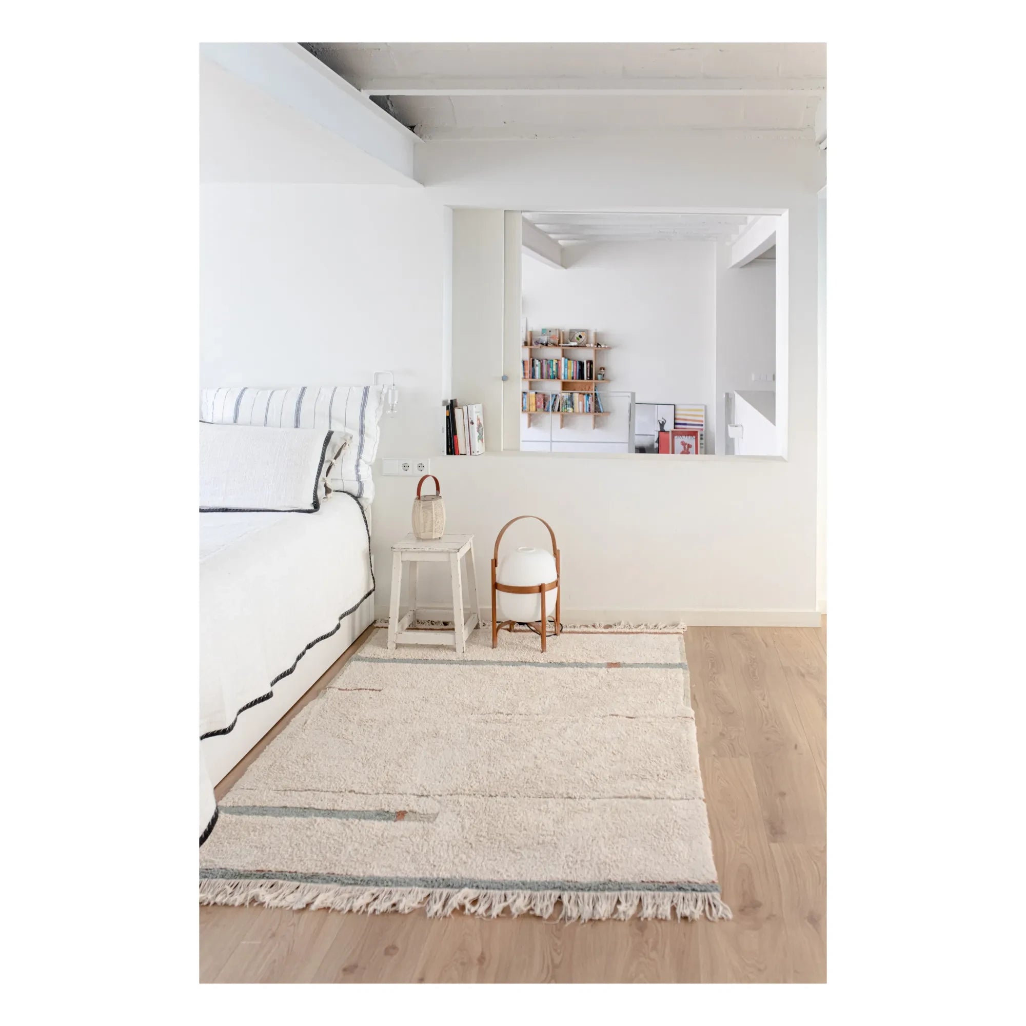 Lorena Canals - Lanes Rug | Gray blue