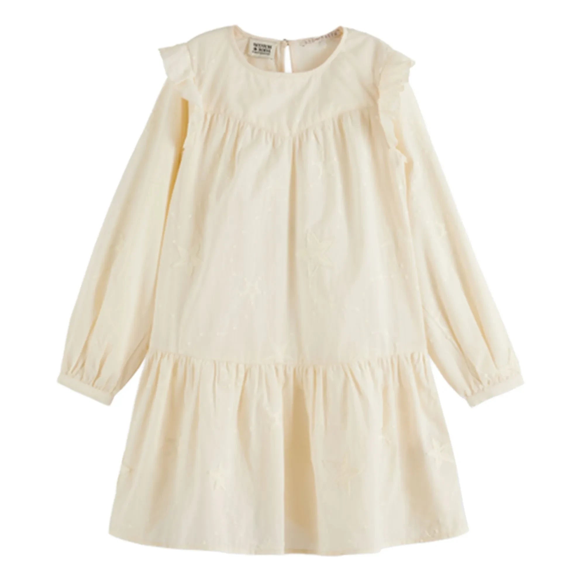 Scotch & Soda - Embroidered Ruffled Dress | Ecru