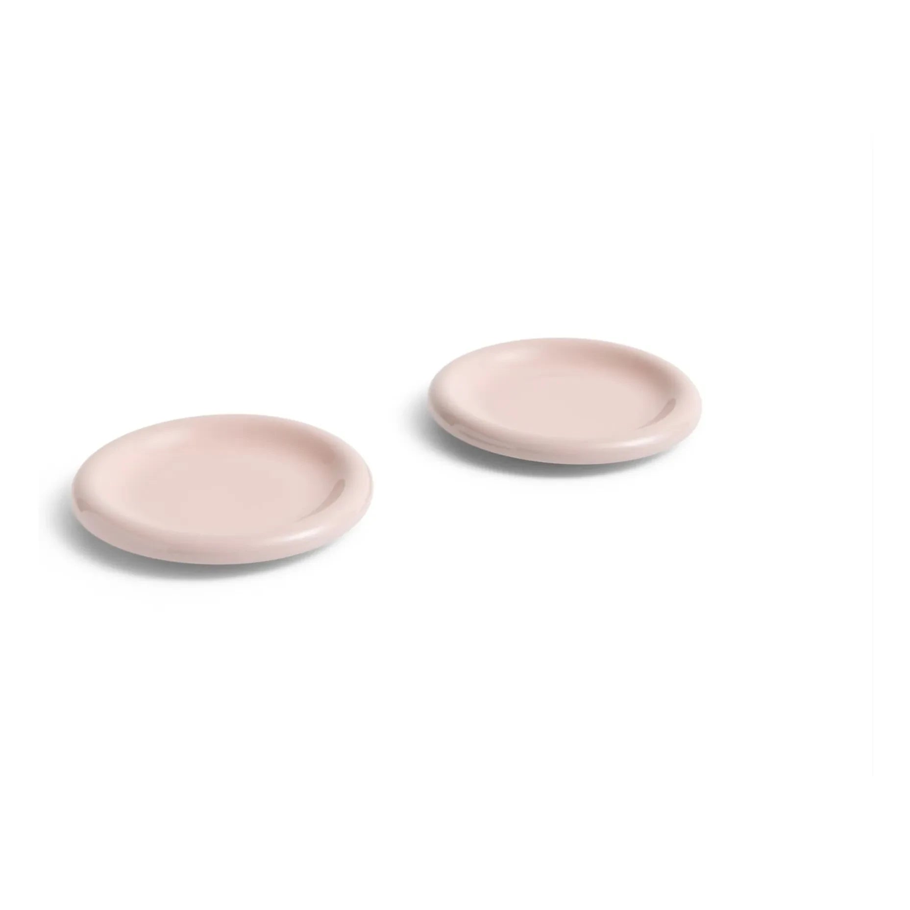 Hay - Barro glazed clay plates - 2-piece set, Rui Pereira | Pink