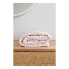 Soft Spot - Organic Cotton Quilted Blanket | Pale Pink