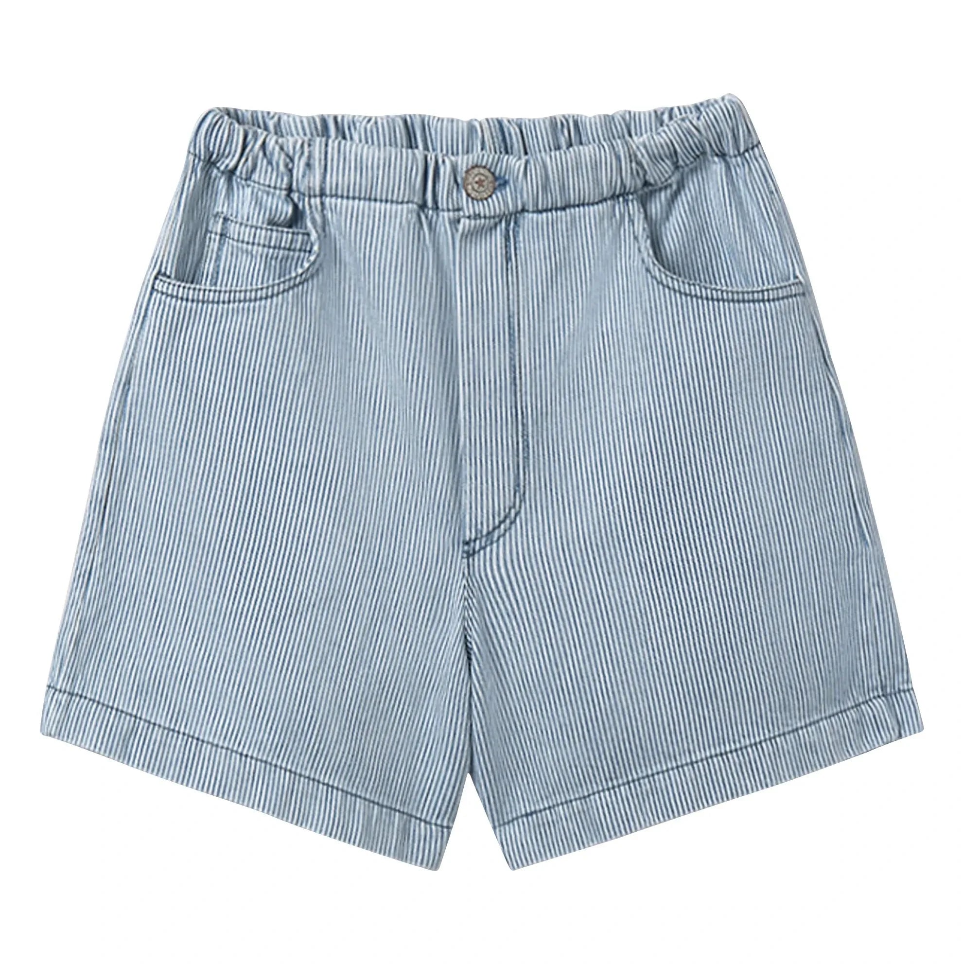 Cozmo - Sedir Striped Bermuda Shorts | Light Blue