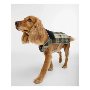 Barbour - Waterproof plaid dog jacket | Beige