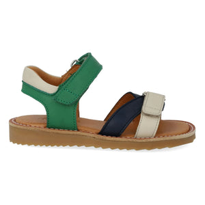 Angulus - Double Striped Sandals | Meadow Green