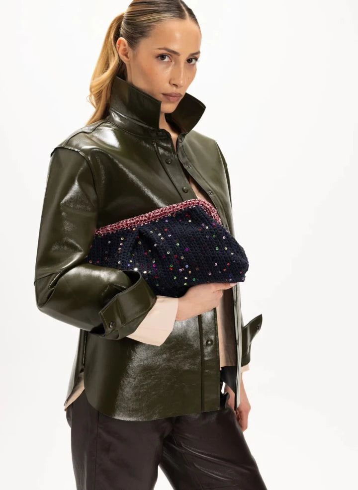 Nadia Dafri - Melike Clutch Large | Black