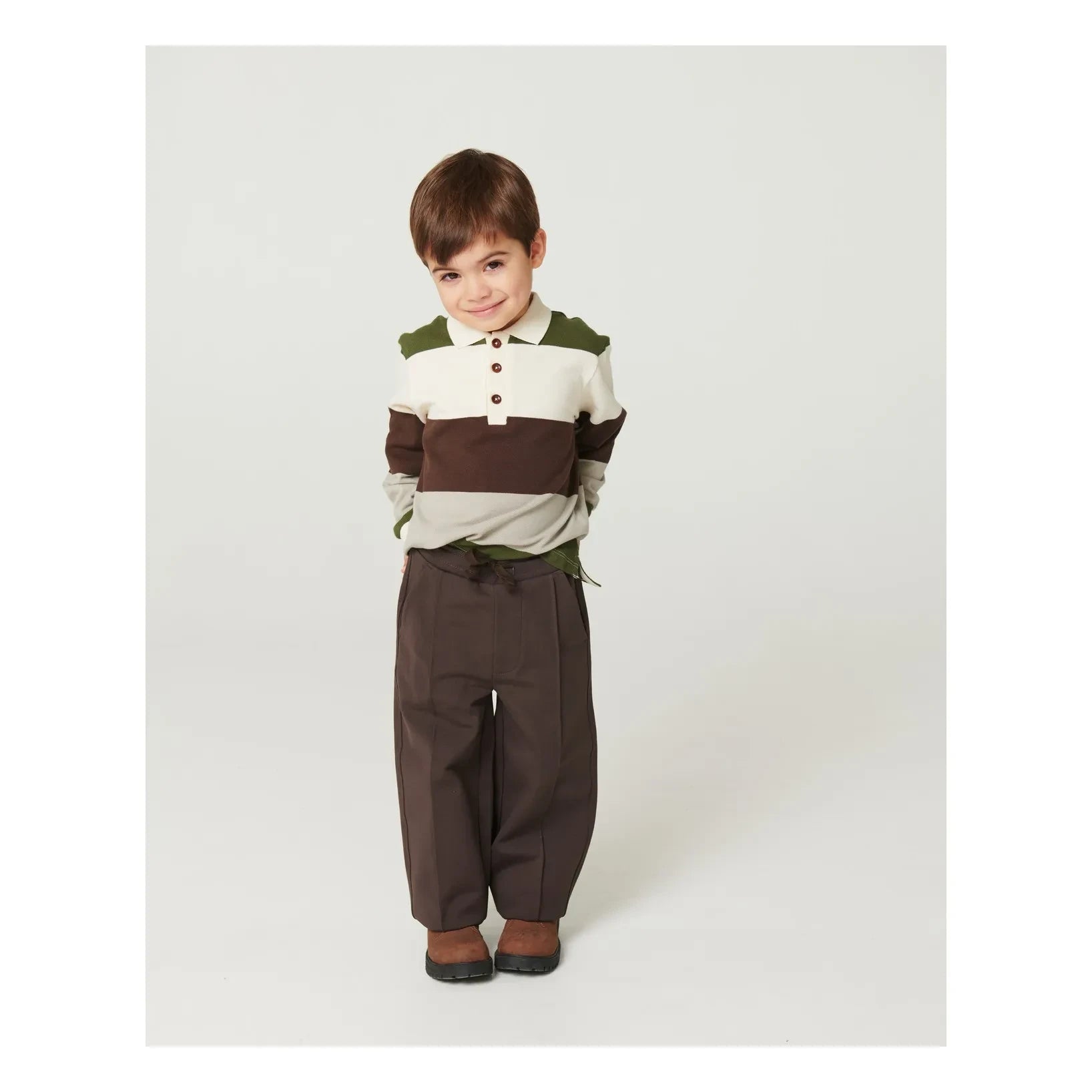 Copenhagen Colors - Organic Cotton Stretch Pants | Dark Brown