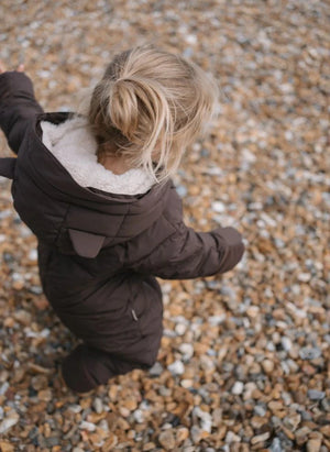 Töastie - Waterproof Faux Fur Hooded Cloud Jacket | Brown