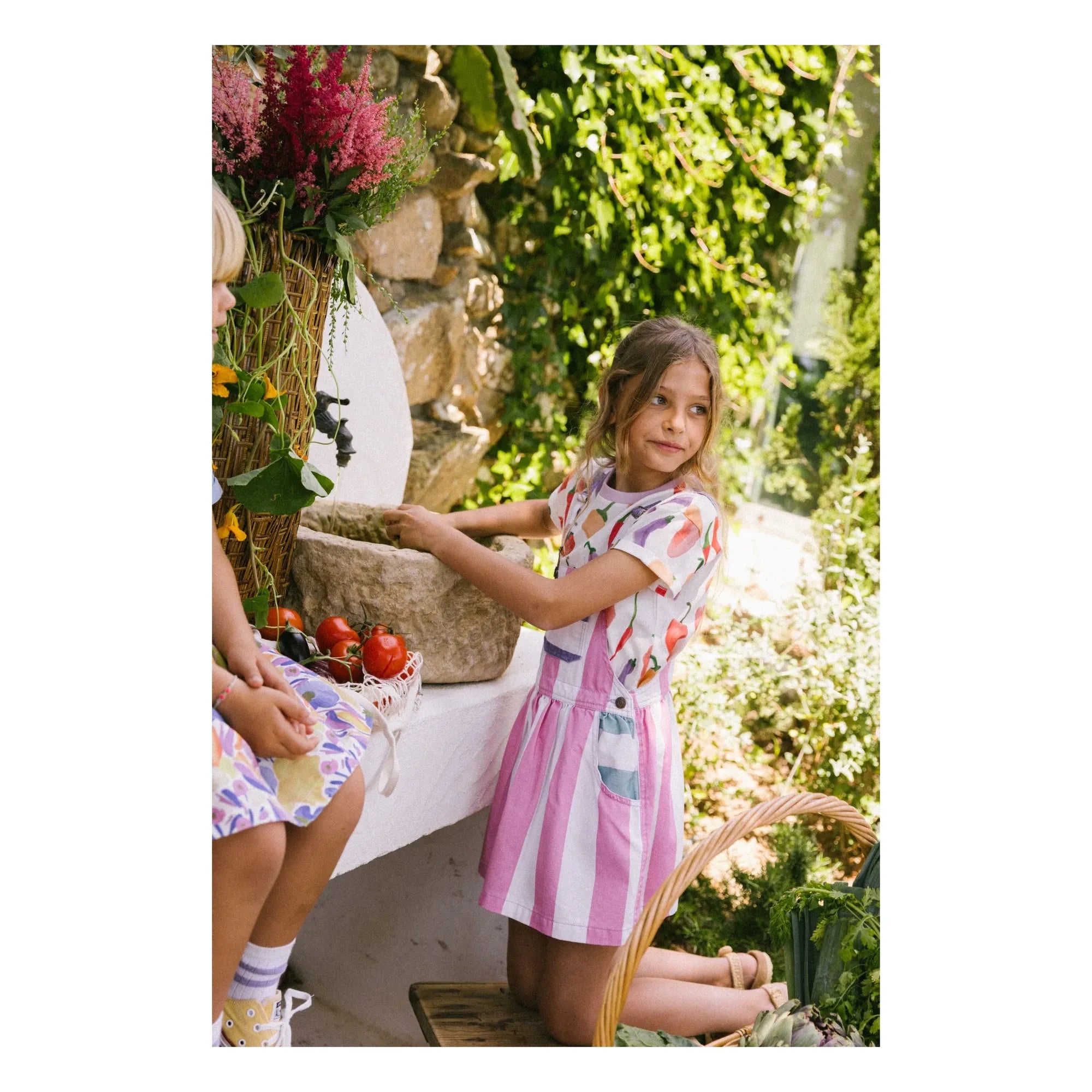 Favorite People - Amore Striped Romper Dress | Pink