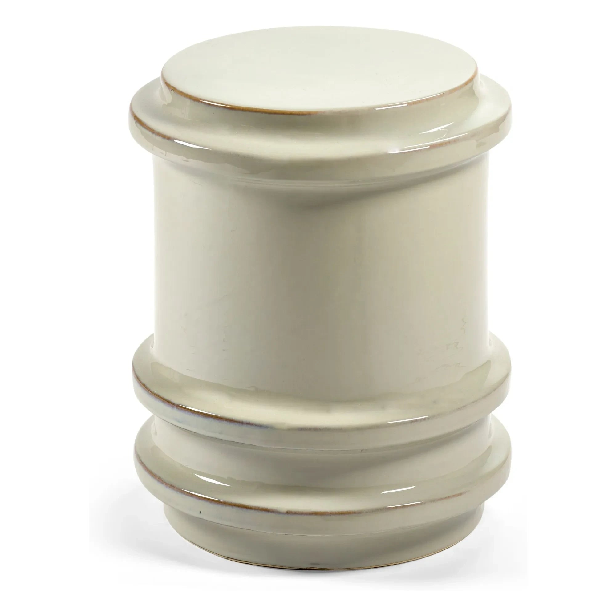 Serax - Pawn Stone Ceramic Side Table, Marie Michielssen | Cream