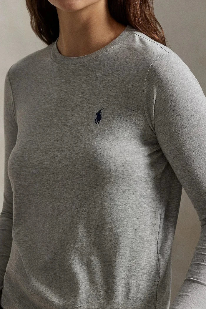 Polo Ralph Lauren uzun kollu kadın pamuklu bluz