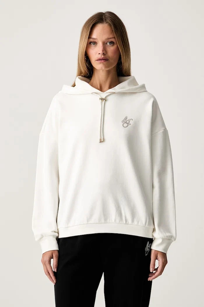 Liu Jo kapüşonlu kadın pamuklu sweatshirt