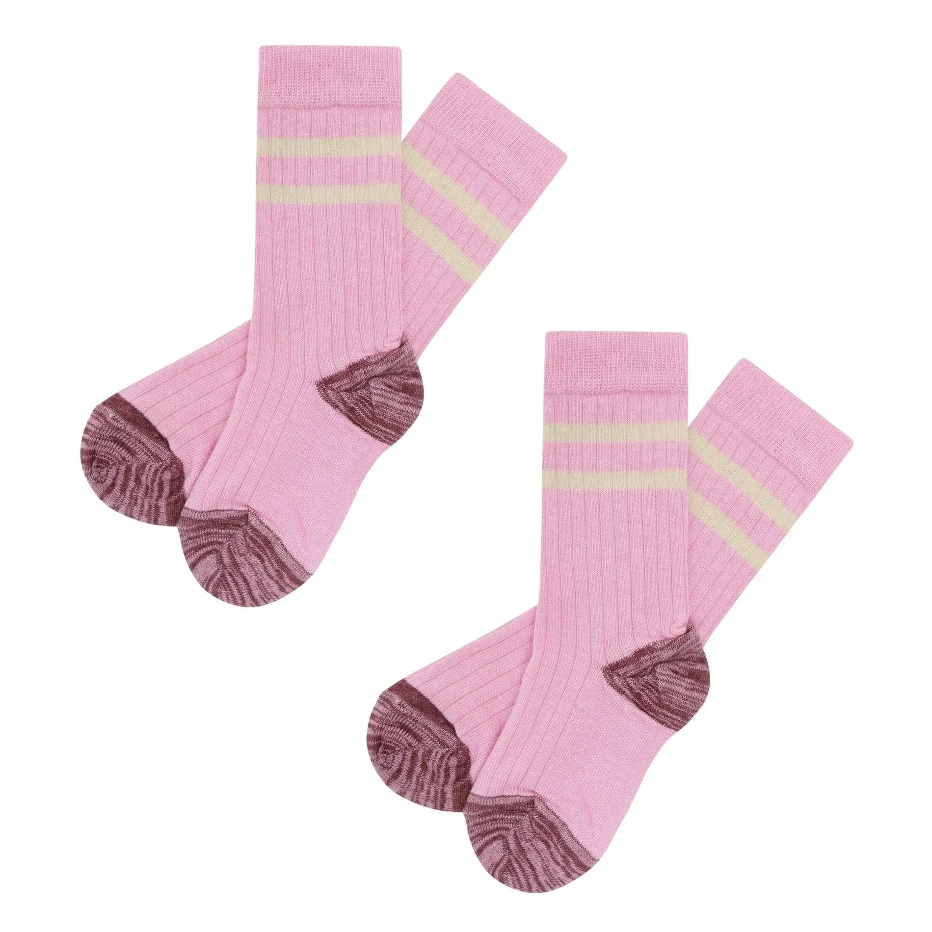 FUB - Set of 2 Pairs of Tennis Socks | Candy Pink