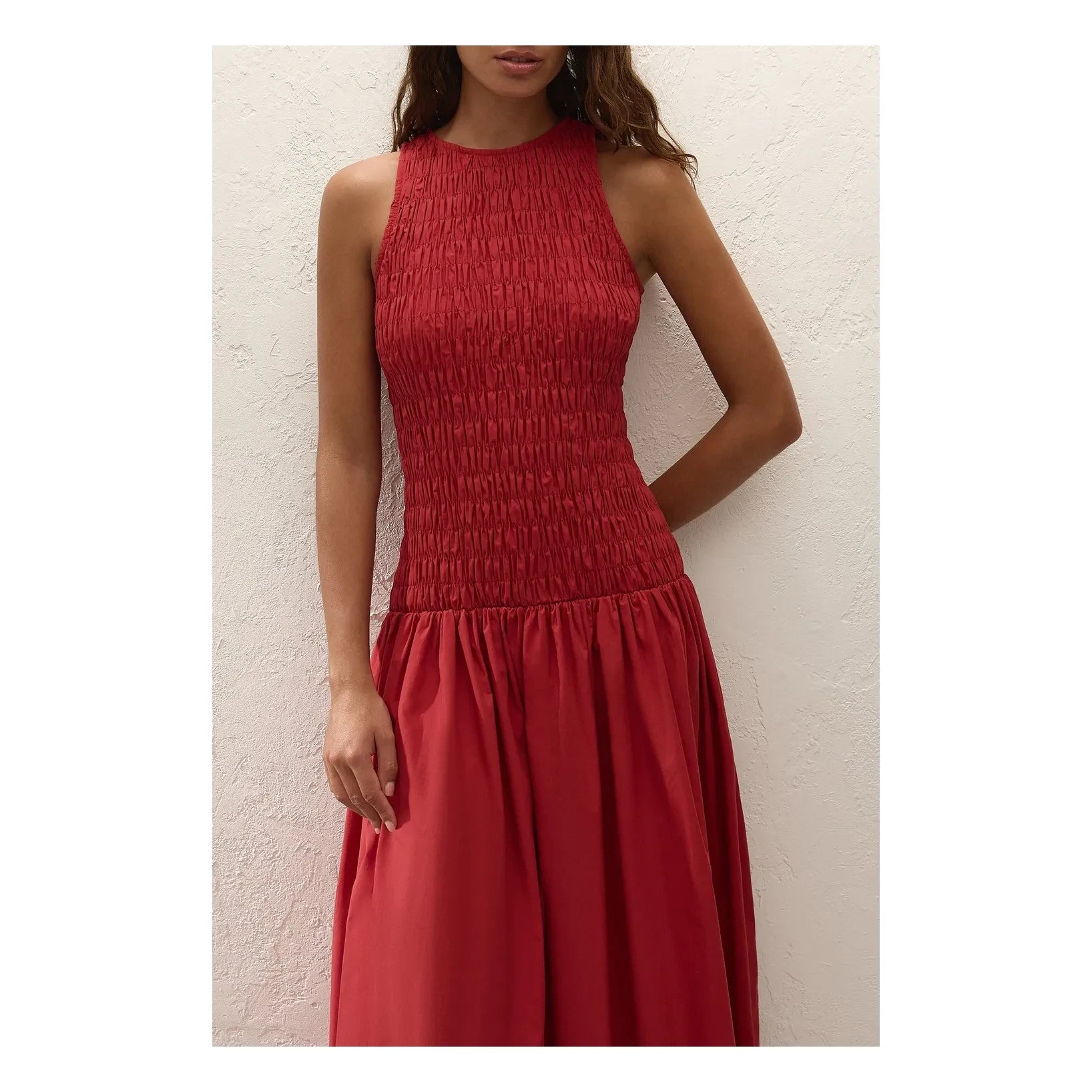 Faithfull the Brand - Sanchia Cotton Dress | Red