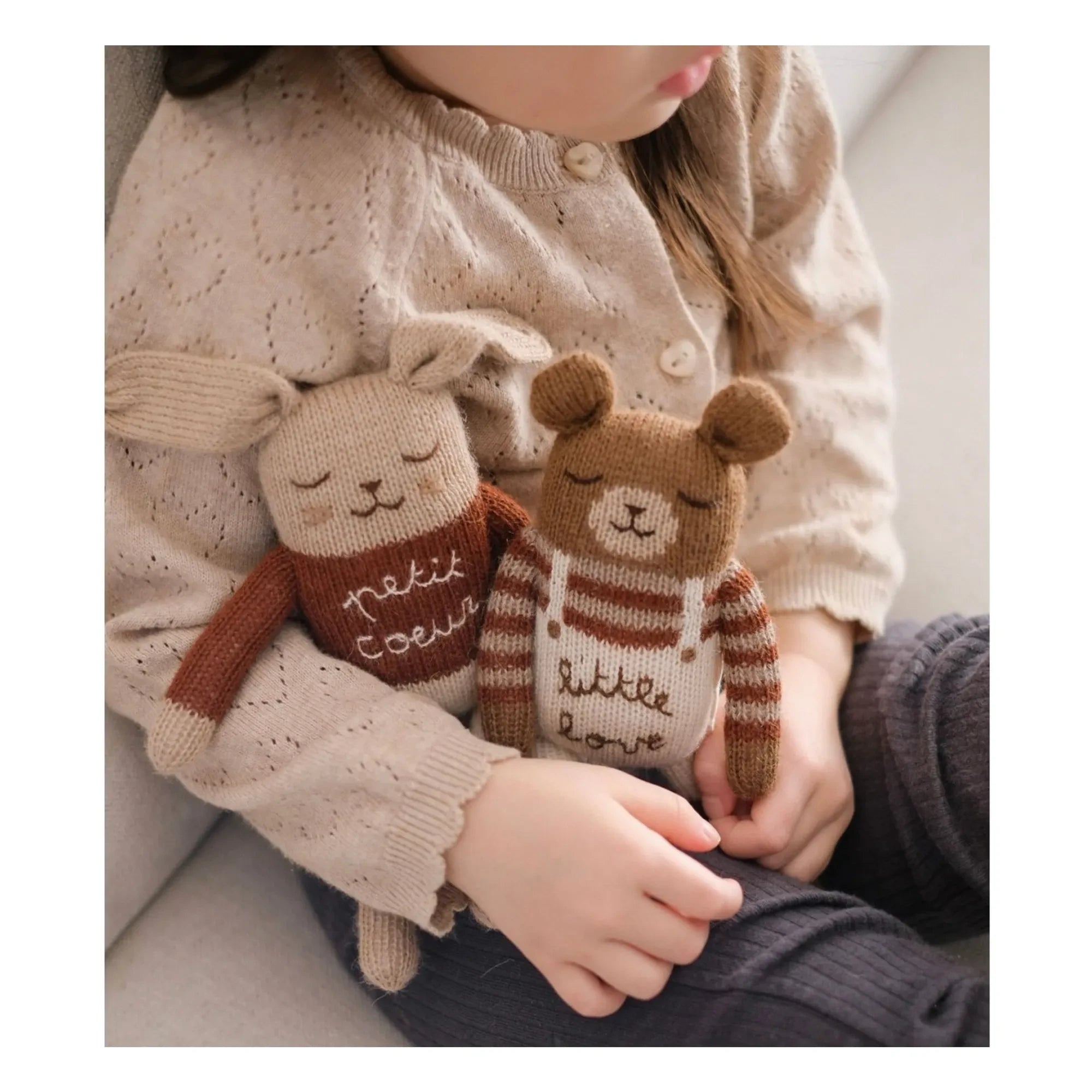Main Sauvage - Rabbit Soft Toy Little Heart | Beige