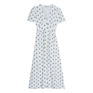 the new society - Melissa Linen Dress | White