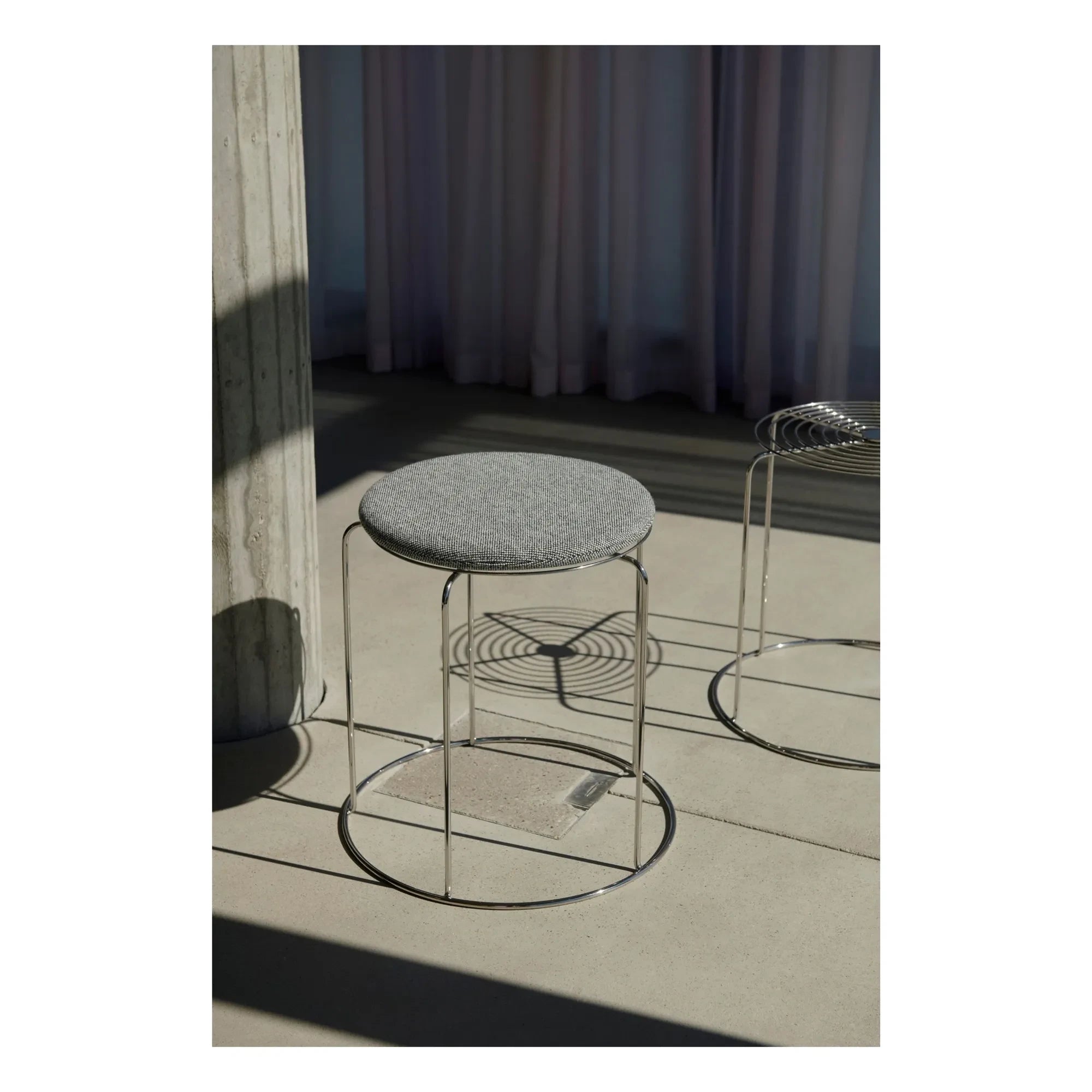 & Tradition - Verner Panton Wire VP11 Seat for Stool | Heather Grey