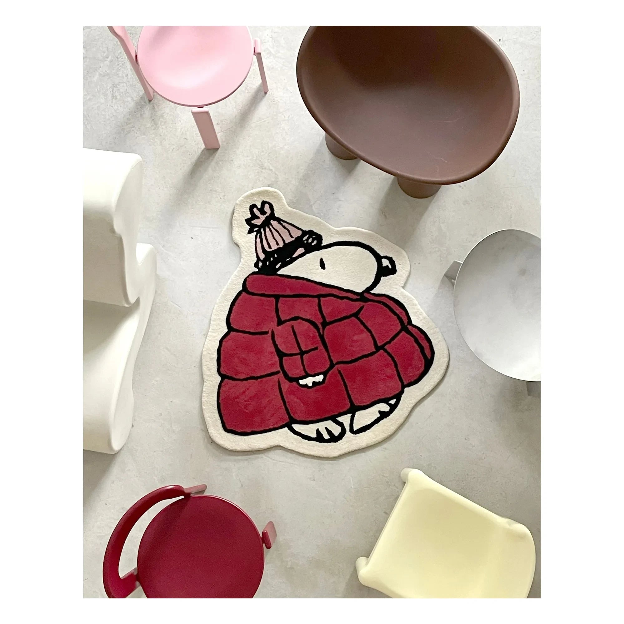 Maison Deux - Peanuts Doudoune Rug | Red