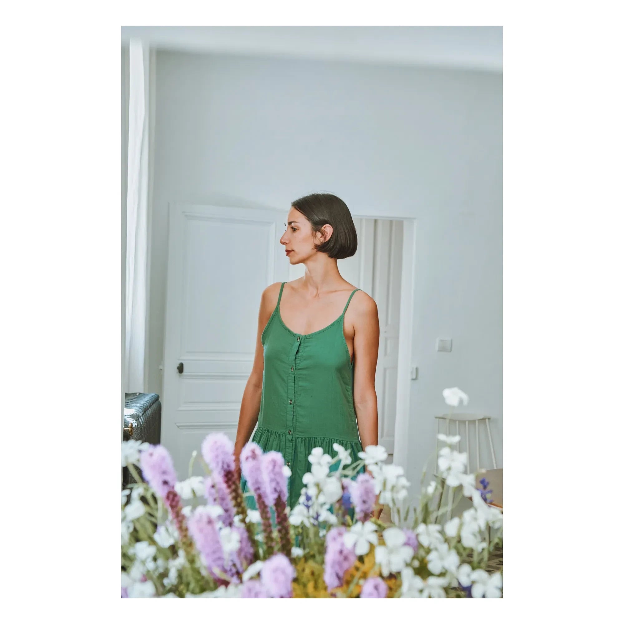 Poudre Organic - Celosia Dress | Forest Green