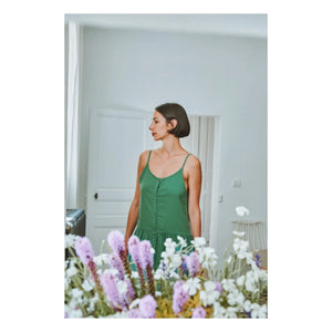 Poudre Organic - Celosia Dress | Forest Green
