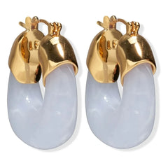 Lizzie Fortunato - Mini Earrings Organic | Light Blue
