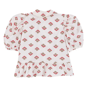 birinit - Monzón Organic Cotton Ruffled Shirt | White