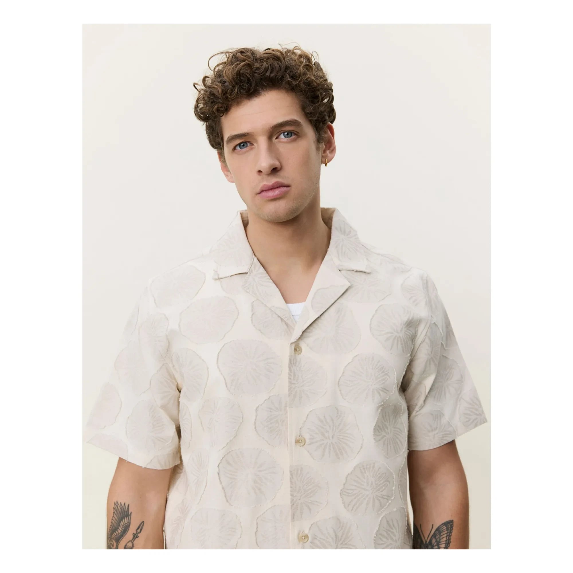 Les Deux - Dahlia Jacquard Shirt | Beige