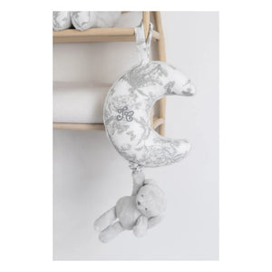 Tartine et Chocolat - Augustin Rabbit Musical Mobile Toile de Jouy | Light Gray