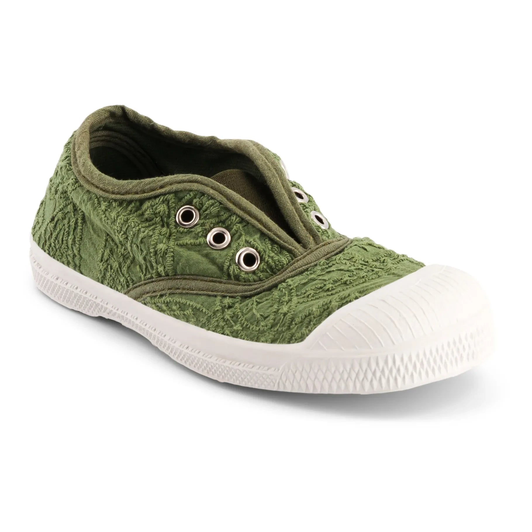 Bensimon - Tennis Elly Broderie Anglaise | Haki