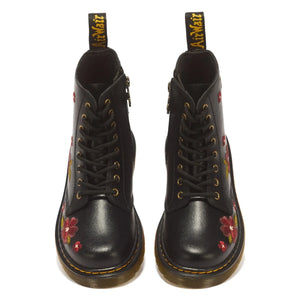 Dr Martens - 1460 J Bağcıklı Çiçekli Botlar | Siyah