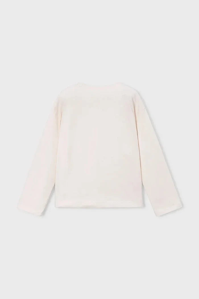 Mayoral children's cotton long-sleeve blouse