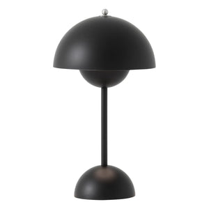 & Tradition - VP9 Flowerpot Portable Table Lamp, Vernon Panton | Matte Black